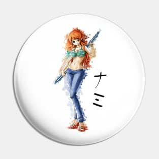 Nami Watercolor Pin