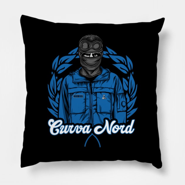 Curva nord inter Pillow by lounesartdessin