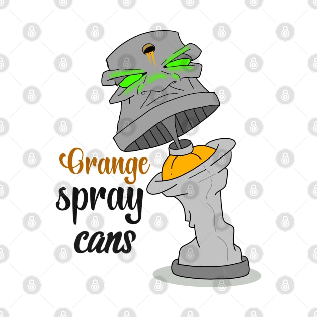 Cans orange spray by TheEndDesign