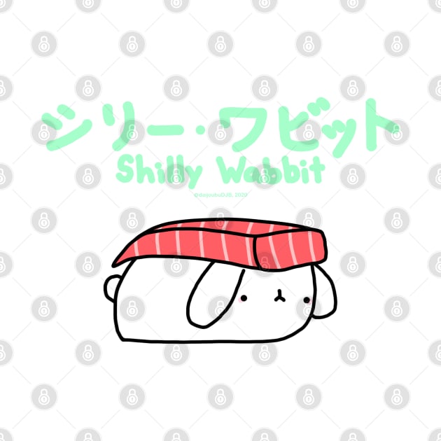 [Shilly Wabbit] Baby Lop Bunny Rabbit Dressing Up As A Tuna Nigiri Sushi by Shilly Wabbit