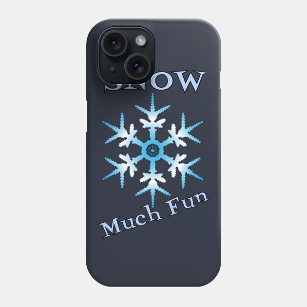 Snow Much Fun Ugly Christmas Sweater T-Shirt Phone Case by klimentina