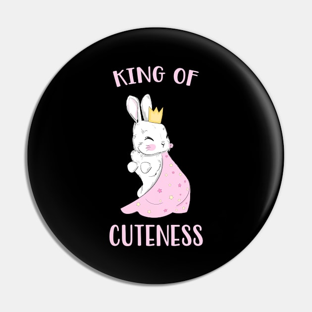 Cute Bunny Funny Rabbit sweet Animal Pin by Foxxy Merch