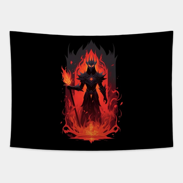 Lord of Darkness - Realm of Fire - Fantasy Tapestry by Fenay-Designs