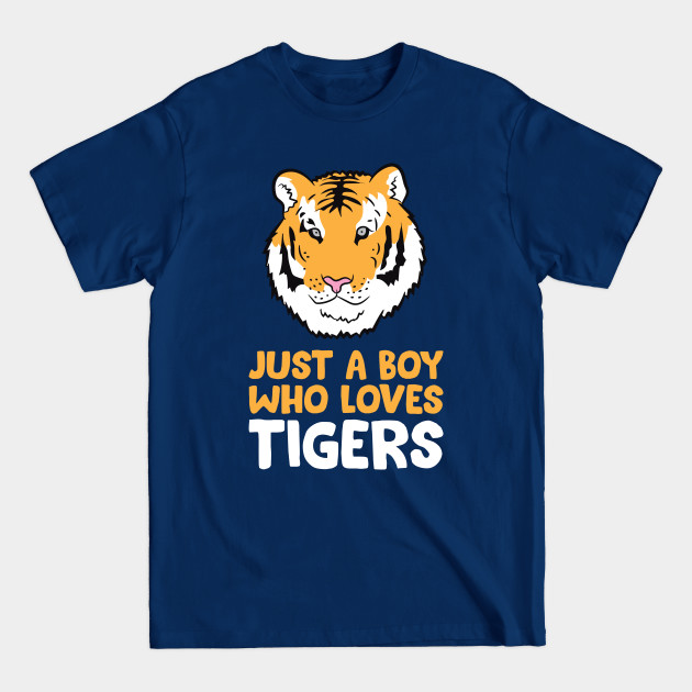 Disover Just a Boy Who Loves Tigers Cute Tiger - Tiger - T-Shirt