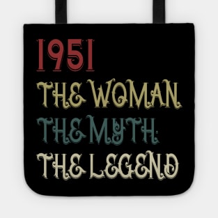 Vintage Retro 1951 Legend Gift 69th Birthday Womens Tote