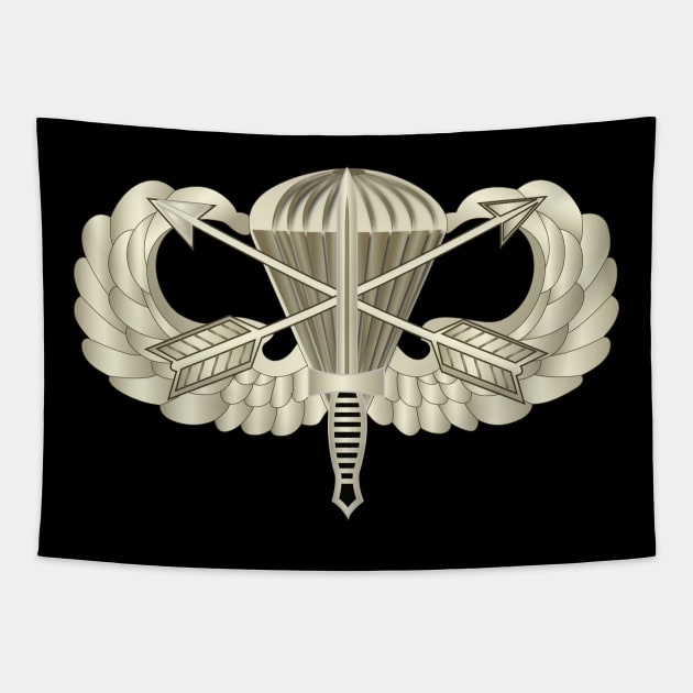 Basic Airborne w Crossed Arrrows and Dagger Tapestry by twix123844