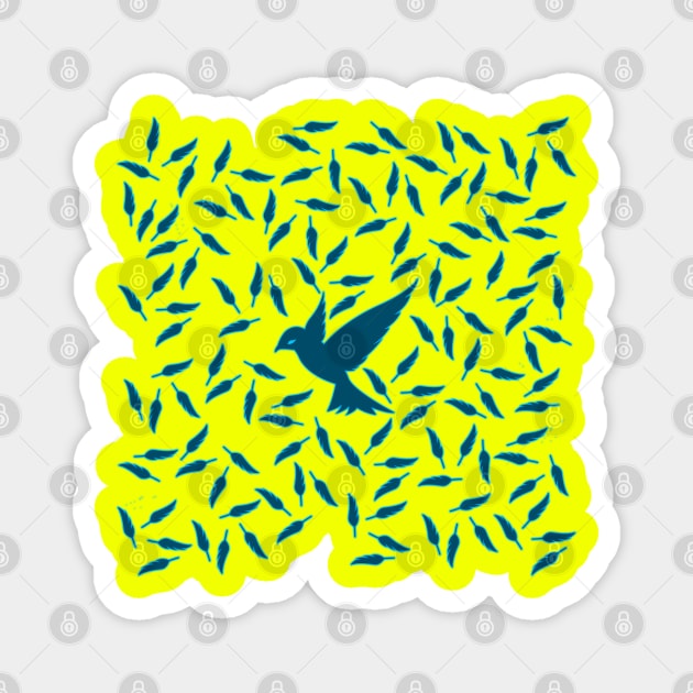 07 - Flying Bird Magnet by SanTees