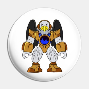 Bald Eagle Beast (half-tone) Pin