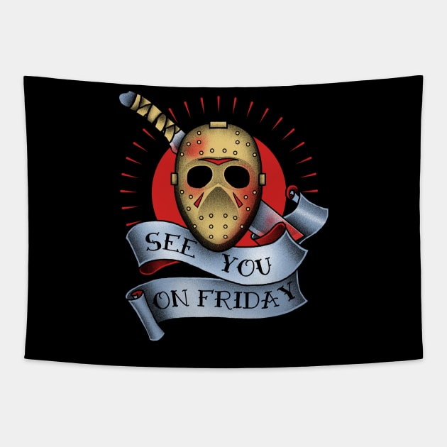 friday the 13th Tapestry by akawork280