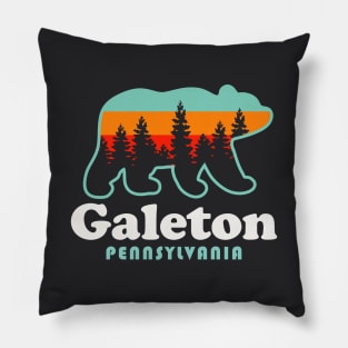 Galeton PA Galeton Pennsylvania Hunting Fishing Bear Pillow