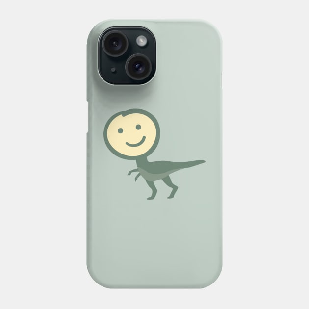 T-Rex Smiley Face Phone Case by Spindriftdesigns