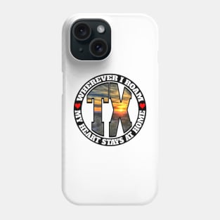 Heart Stays Home - Texas Phone Case