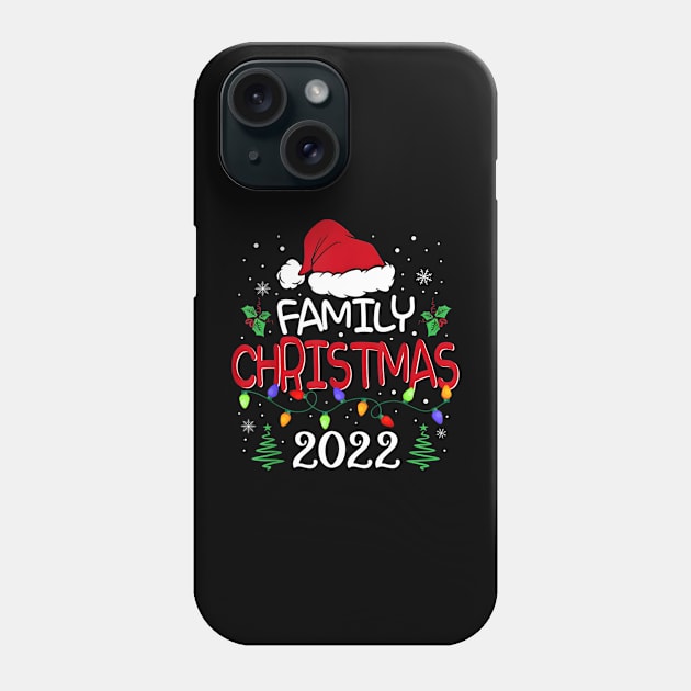 Family Christmas 2022 Matching Shirts Squad Santa Hat Elf Funny Phone Case by paynegabriel