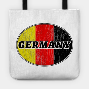 DEUTSCHLAND GERMANY FLAG DISTRESSED FLAG LOGO Tote