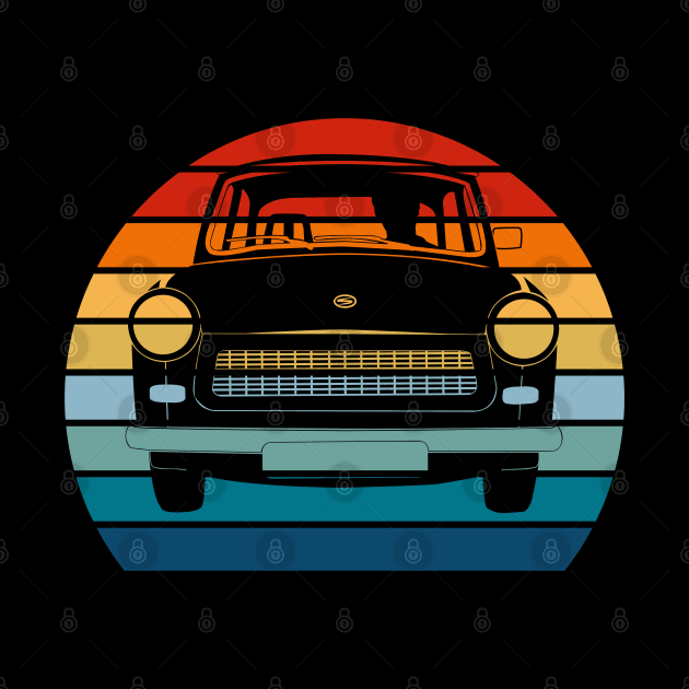 Vintage Sunset Classic Car Retro Design by Up 4 Tee