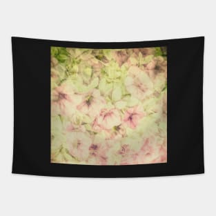 Soft Pink Flowers textured photo art Tapestry