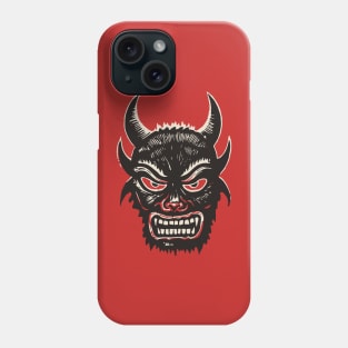 Lino Cut Devil Phone Case