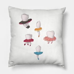 Tooth ballet - the world's most gifted teeth Pillow