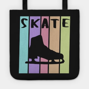 Vintage pastel ice skate Tote