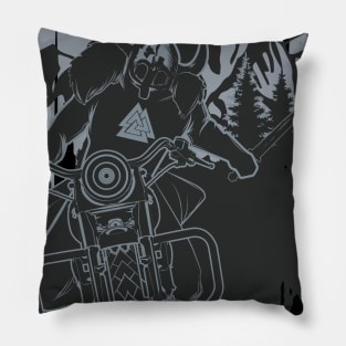 Valhalla Tshirt Biker Pillow