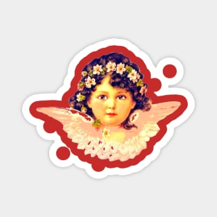 Angel Pink Vintage Magnet