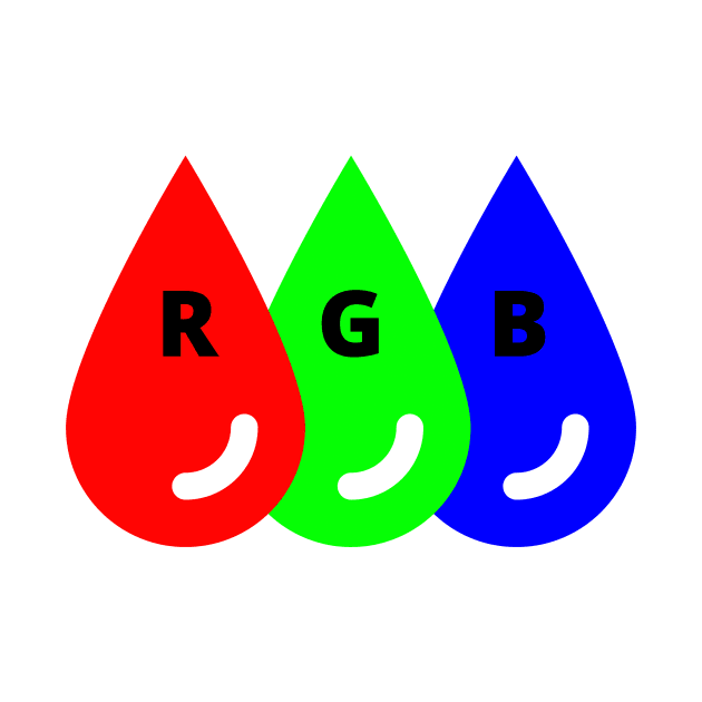 RGB colors drops by Ieva Li ART