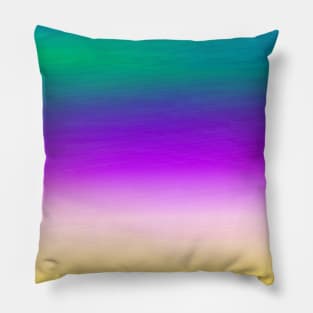 yellow pink purple white abstract texture Pillow