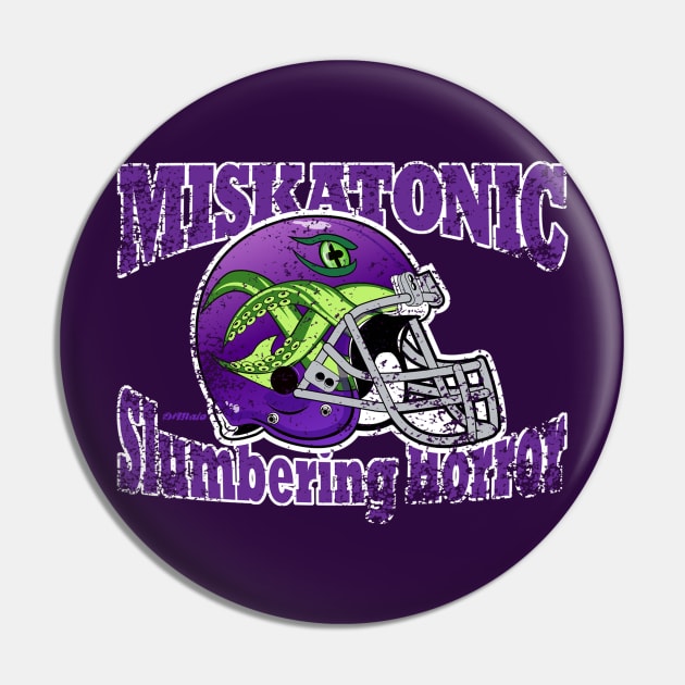 Miskatonic University Football Pin by DiMaio