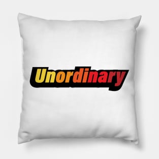 Unordinary colorful typography design Pillow