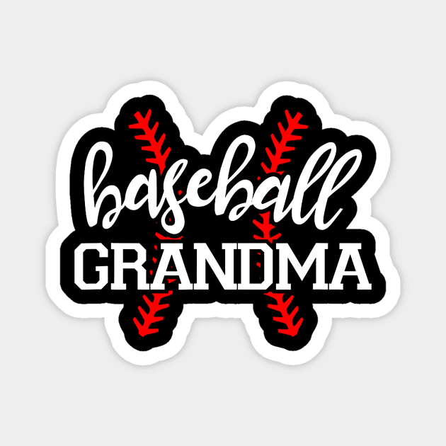 Baseball Grandma Shirt for Gigi Nana Granny Magnet by Vigo