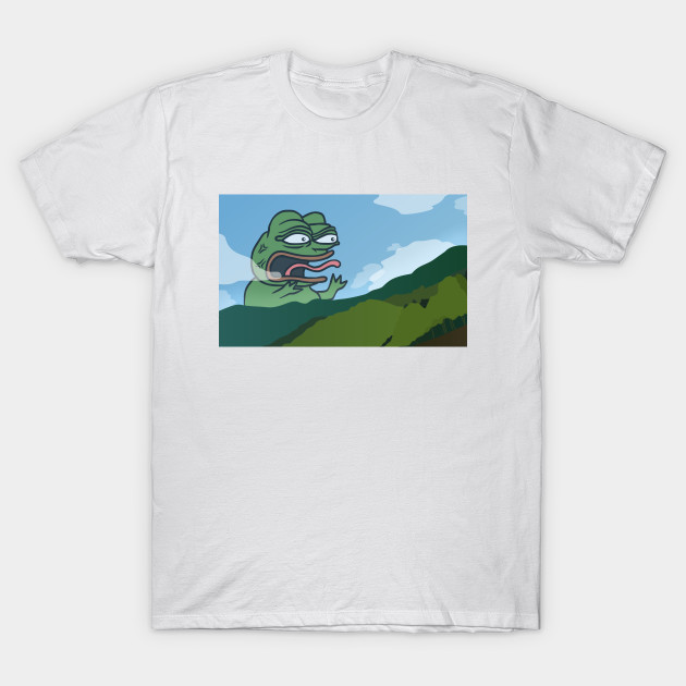 Screaming Mountain Song Rare Pepe Meme Pepe The Frog T Shirt