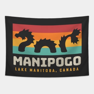 Manipogo Lake Monster Manipogo Sea Monster Lake Manitoba Tapestry