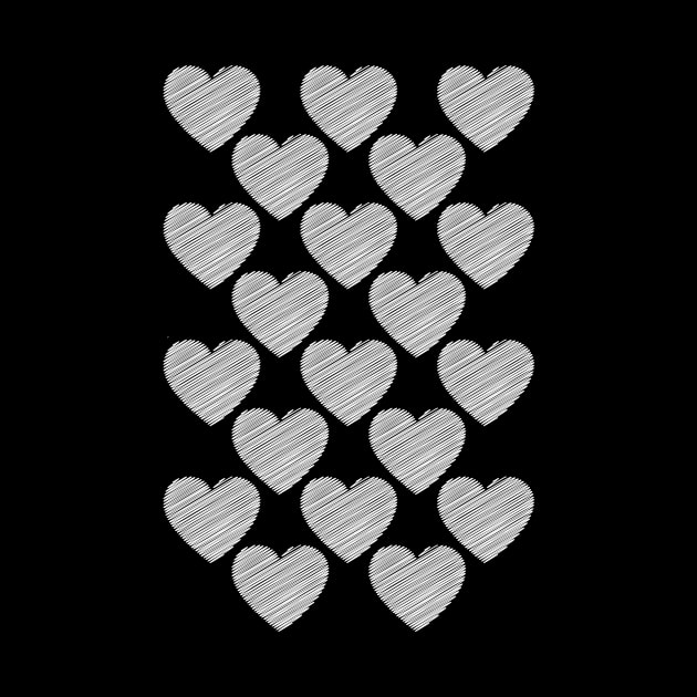 Cute doodle heart (invert) by hedehede