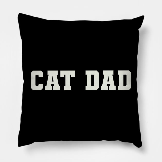 Cat Dad Word Pillow by Shirts with Words & Stuff