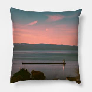 Burlington Breakwater Light Vermont Pillow