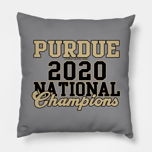 Purdue 2020 NCAA Champs Pillow by wifecta