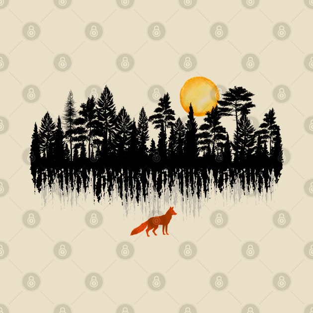 Fox in the woods by Andreeastore  