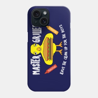 Master Griller Chick White Text Phone Case