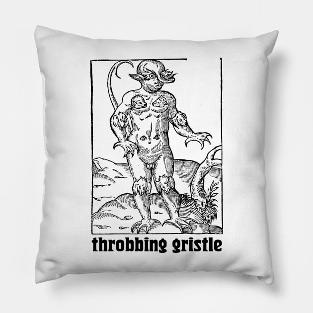 throbbing gristle tour Pillow by StoneSoccer