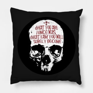 Memento Mori | What I am Skull Pillow