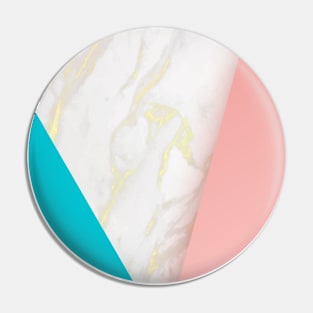 Pink Marble Circle I-2 Pin