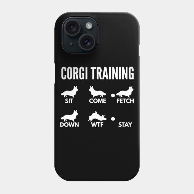 Corgi Training Cardigan Welsh Corgi Tricks Phone Case by DoggyStyles