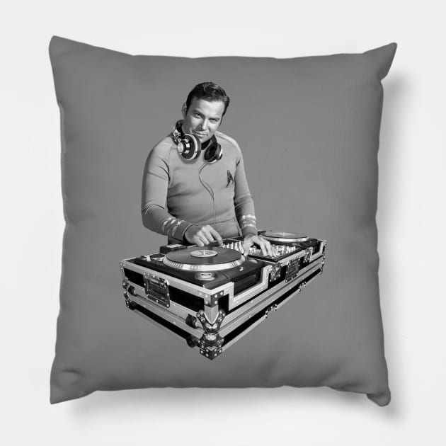 DJ STAR TREK - JTK Pillow by ROBZILLA