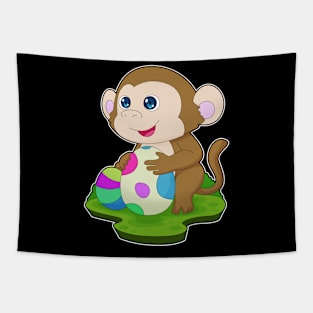 Monkey Easter Easter eggs Tapestry