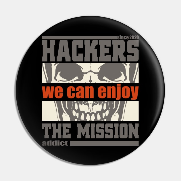 Hackers skull Pin by aldyfmsh