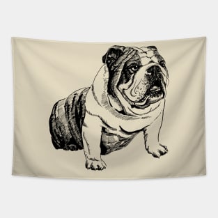 english bulldog Tapestry