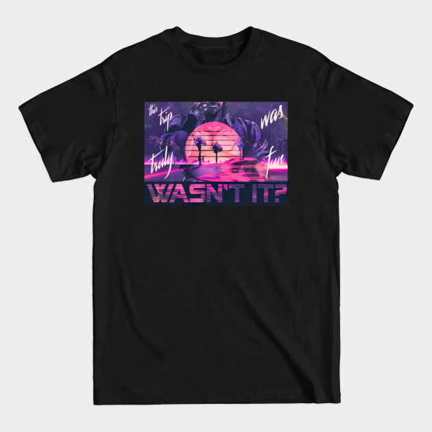 Disover Joseph Joestar Synthwave Outrun Sunset Design (Pink Variant) - Jojo's Bizarre Adventure: Stardust Crusaders - Stardust Crusaders - T-Shirt