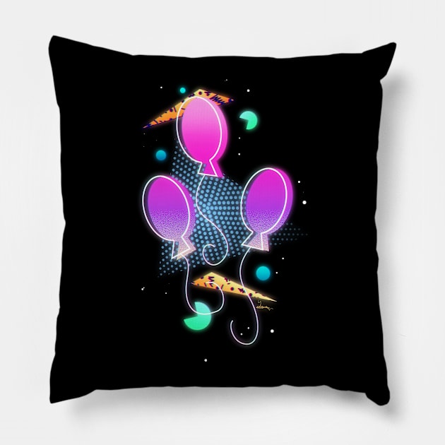 Synthwave Pinkie Pie Cutie Mark Pillow by Ilona's Store