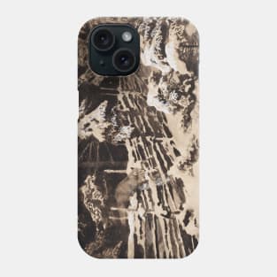 Winter Scene with Hunter and Fox by Fence by Bruno Liljefors Phone Case