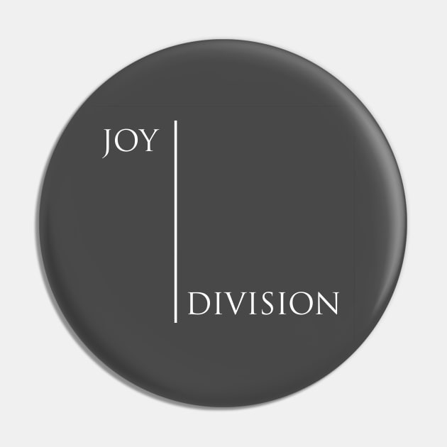 Joy Division, white Pin by Perezzzoso